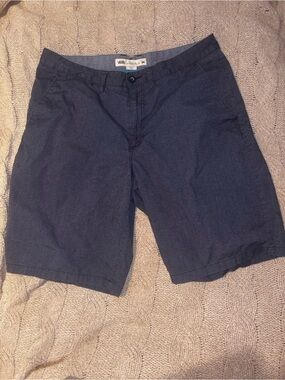 Vans Navy Hybrid Walk Shorts Chino Style Button Zip Pockets Size 36